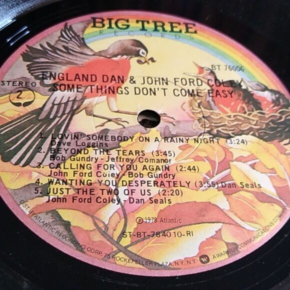 Some Things Don't Come Easy Vinyl Record - Picture 11 of 11